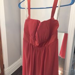 Alfred Angelo Coral Bridesmaid Dress