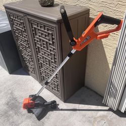 20V 12" Cordless String Trimmer, 2 in 1 Trimmer and Edger with Auto Line Feed, 2 X 2.0Ah Batteries/1 X Fast Charger/6 X Bonus Spools Included, for Law
