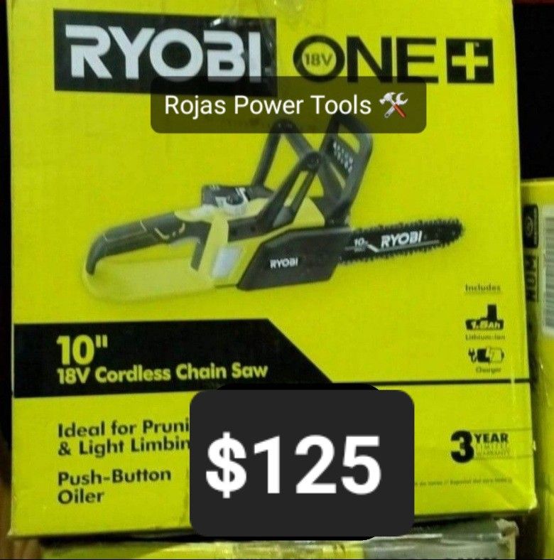RYOBI ONE + 18V 10IN CORDLESS CHAIN SAW (TOOL-ONLY)