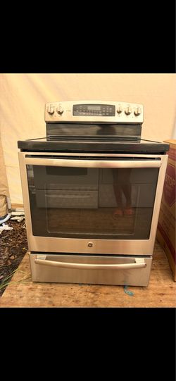 GE glass top range