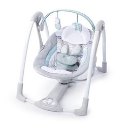 NEW: Portable Baby Swing with Music & Nature Sounds 