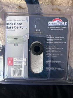 Springfield deck base for boat seat