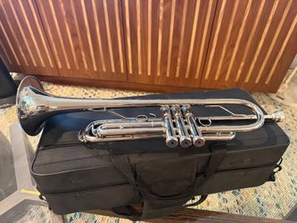 silver-plated standard B♭ (B-flat) trumpet