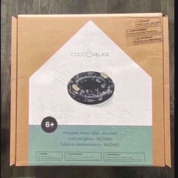 NEW Coco Village Inflatable Snow Tube-blizzard Print $50