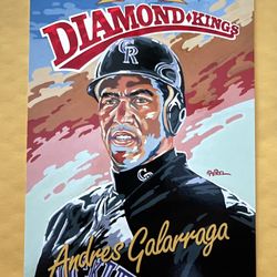 1994 Donruss Diamond King Jumbo Size Andres Gallaraga 01361/10,000