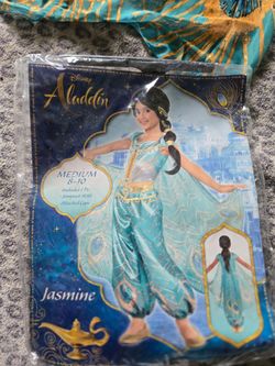 Disney Aladdin Jasmine Girls Costume Medium 8-10