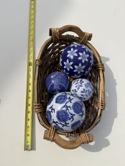 Decorative Balls & Basket