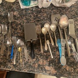 Assorted Stainless Serving Pieces And Kitchenware