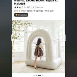 Mini Bounce House 3-6 Yr Olds 