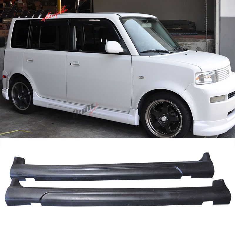 Fits 2003-2007 Scion xB Wagon K-Style Side Skirts Extension Rocker Panel Pair PU