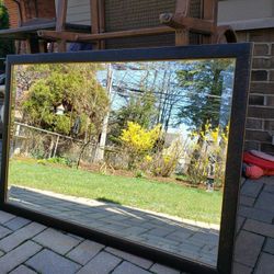 Brown Framed Mirror