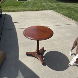 Antique Round Side Table 