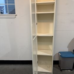 IKEA Billy Bookcase Cabinet with Half Glass/Wood Door