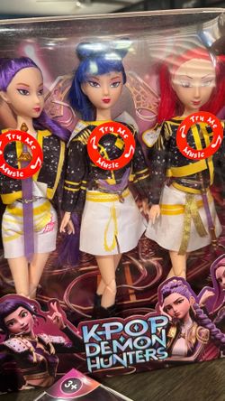 K pop demon hunters singing dolls set of 3