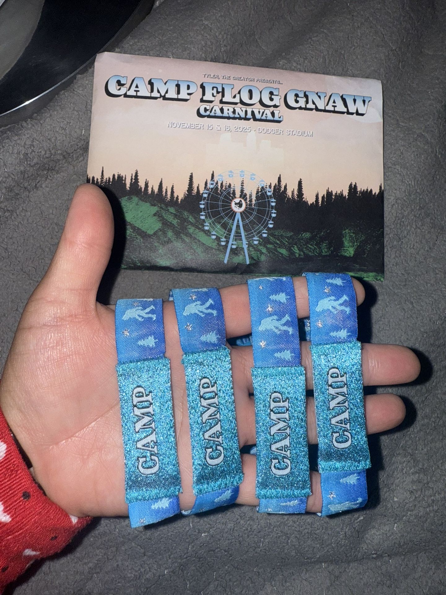 Camp Flog Gnaw GA Wristband 