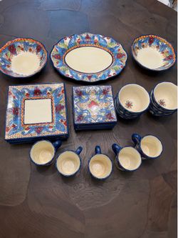 Hand crafted and Painted Dining set!