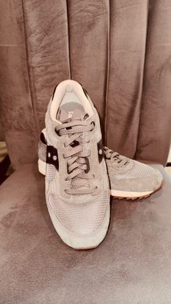 Saucony Gray Suede Mesh Sneakers