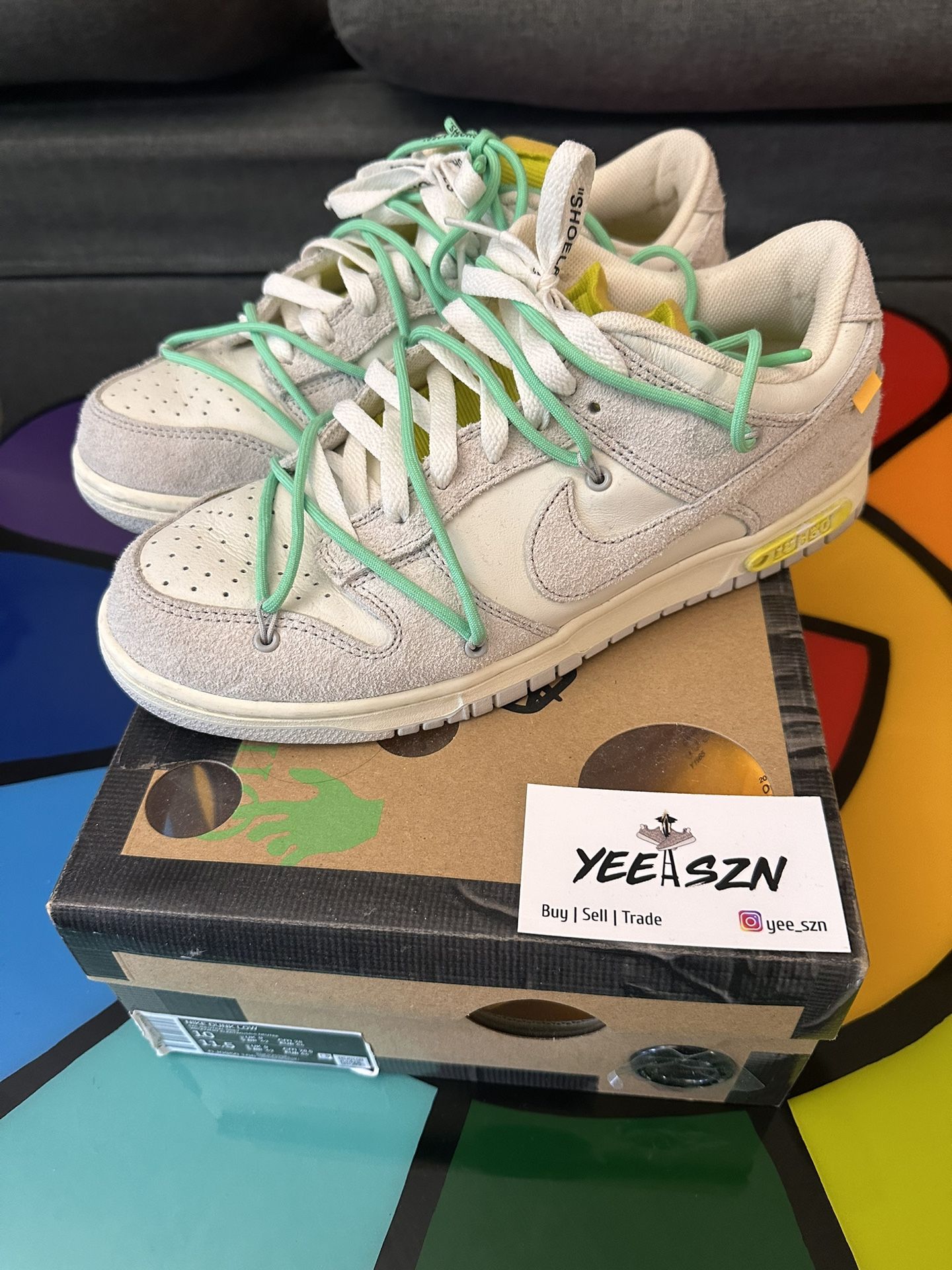 Nike Off White Dunk Size 10 Lightly Used