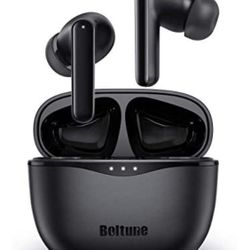 Wireless Earbuds, Boltune Elite Hybrid Active Noise Cancelling TWS Earbuds, Bluetooth V5.2 Headphones with 6 Mics, in-Ear Detection, Ambient Mode, 33H