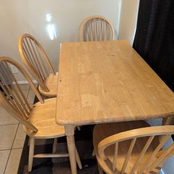 Wooden Table And Chairs