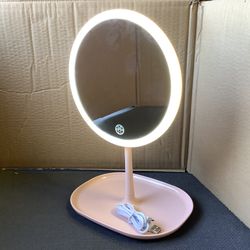 8 Inch Led Desk Mirror. Rechargeable