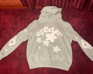 Grey spider hoodie