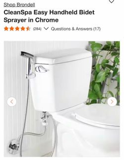 CleanSpa Easy Handheld Bidet Sprayer in Chrome