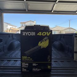 40V 120 MPH 550 CFM Cordless Battery Leaf Blower With 4.0 Ah Battery and Charger