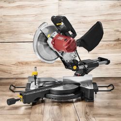 Chicago Electric 12-inch dual-bevel sliding compound miter saw.  An Table 