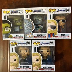 Funko Pop! Avengers: Endgame Set (5-Pack) – Thor, Hulk, Korg