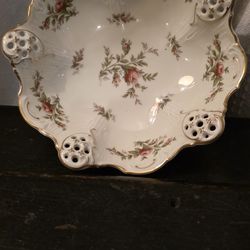 Vintage German Rosenthal Porcelain Moliere Moosrose Dish, Floral