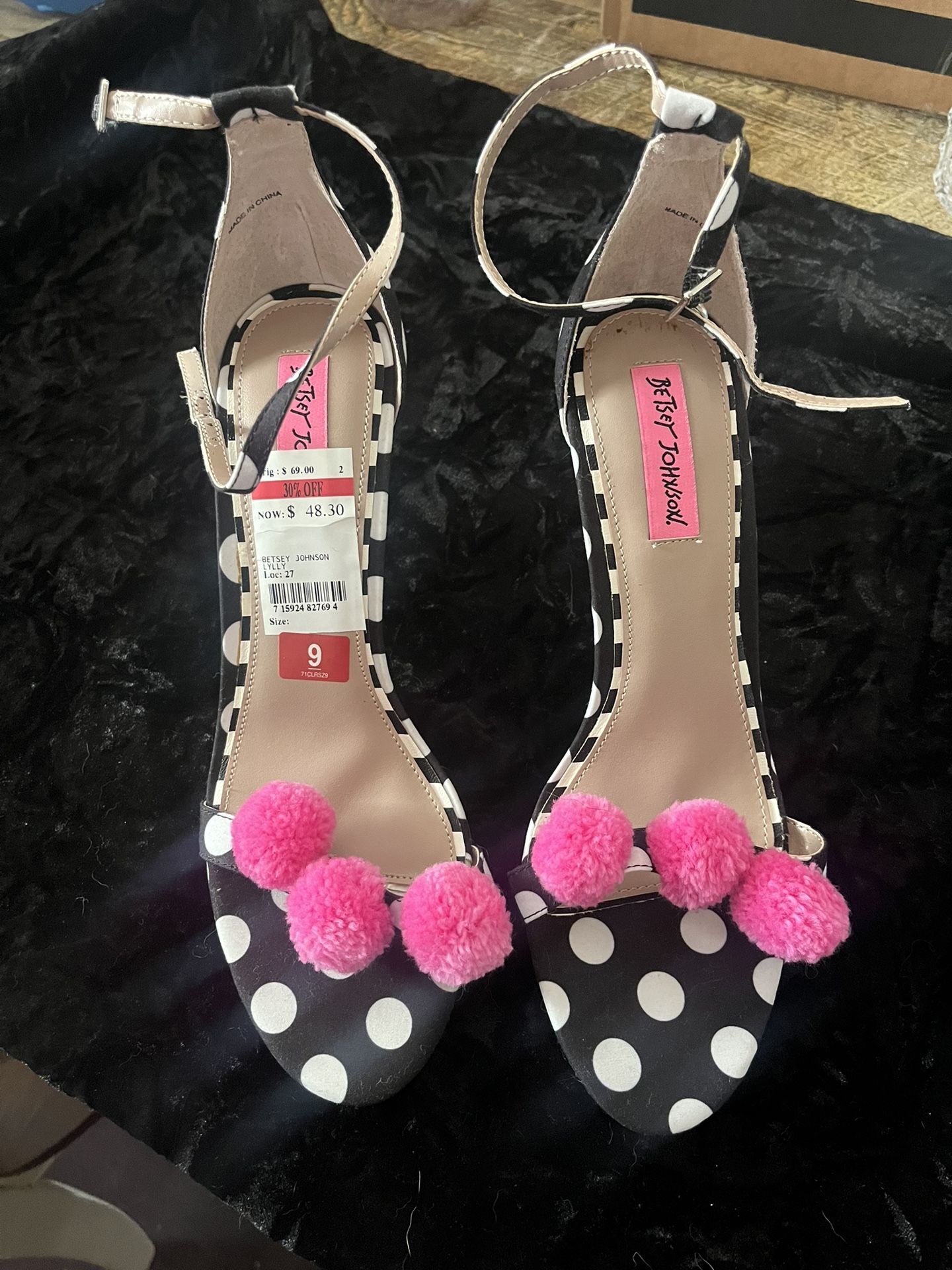 Betsey Johnson Polka Dot Heels 