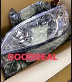 #57 PAIR Brand New 04-05 Honda Civic Coupe/sedan Headlight Head Lights Pair