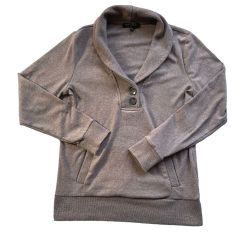 Banana Republic Shawl Collar Button-Front Sweatshirt