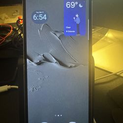 Samsung galaxy z flip 6 blue AT&T excellent con tiny screen dot asking 360