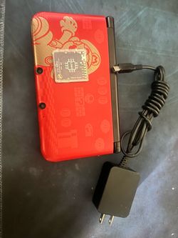 Modded Nintendo 3DS XL Red New Super Mario Bros. 2 Edition