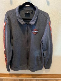 Men’s XL Harley-Davidson Essential Fleece Track Jacket l: XL – Excellent Condition! 🏍️