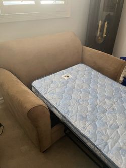 Excellent Condition Light Brown Loveseat Sleeper Sofa