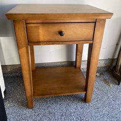 Wood End Table Or Nightstand 