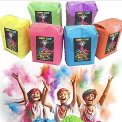 Color Run Powder, 18 lb Bulk Color War Pack, 6 Colors x 3 lbs