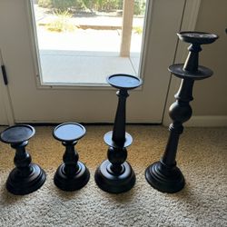 Pottery Barn Pillar Candle Holders