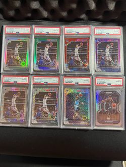 Hoops Premium Stock Ja Morant RC Lot +Silver Prizm PSA 10