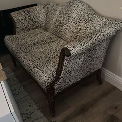 Cheetah Print Loveseat- Vintage!! 