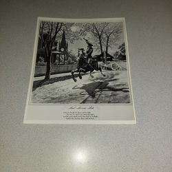 RARE VINTAGE 8 X 10 PHOTO PAUL REVERE'S RIDE BY THE YOUNG AMERICA'S FOUNDATION 