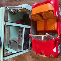 Our Generation Ice Cream Truck And Minnie Mouse Car 