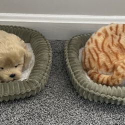 Perfect Petzzz Tabby Cat & Golden Retriever (stuffed toy)