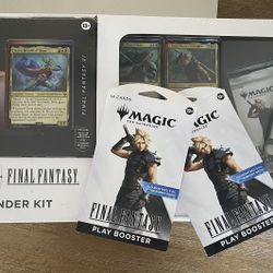 Magic The gathering: Final Fantasy Commander Kit + two Booster Packs