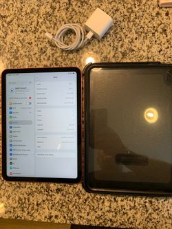 New Apple iPad A16 Pink 256gb Wi-Fi Comes with Charger and Otter