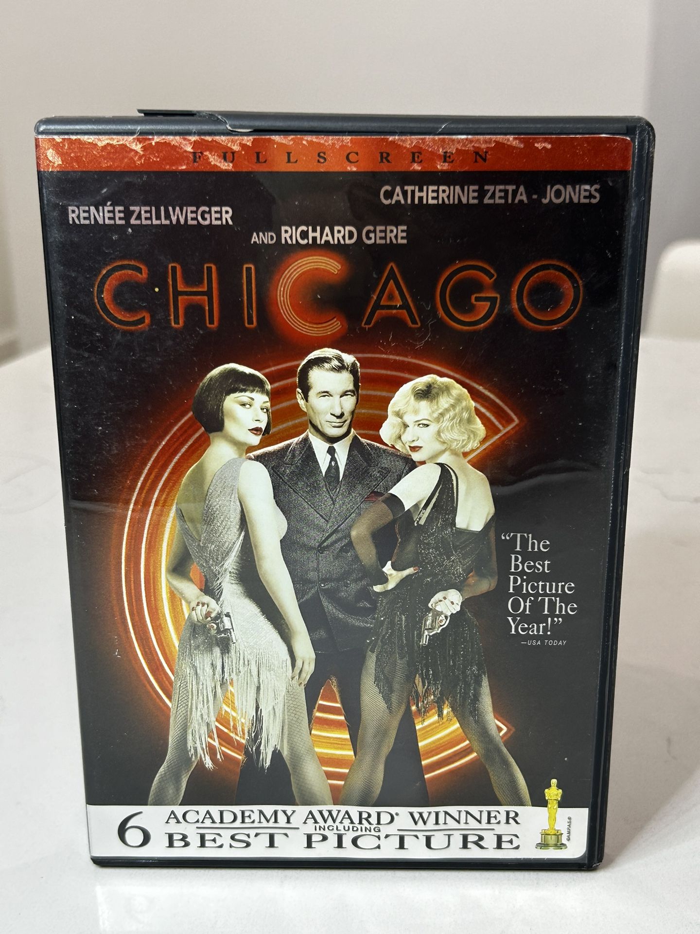 Chicago DVD Renée Zellweger Catherine Zeta-Jones Richard Gere Musical Used