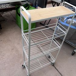 Narrow, Short, Wheel Shelves